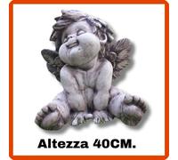 Statua da giardino in pietra cemento polvere di marmo scultura angioletto