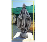 STATUA DA GIARDINO MADONNA IMMACOLATA IN CEMENTO DA GIARDINO ESTERNO H75CM