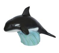 Statua da Giardino Orca Decorazione Di Animale IN Plastica Su Onda Come Presa