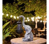 Statua da giardino per esterni con lampada paesaggistica a lanterna solare