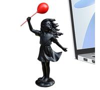 Statua Da Giardino Per Esterni - Originale Realistica Con Palloncino | Figura Da Giardino Di Ragazza In Piedi Per Esterni,Per Cortile Patio Terrazza Retro Soggiorno Inaugurazione Casa Compleanno