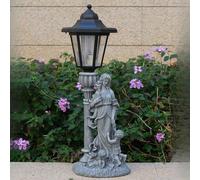 Statua Da Giardino per Esterni Raffigurante Madre E Figli, Grigia,