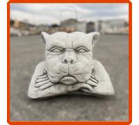 Statua da giardino per esterno interno scultura cane gargoyle in cemento pietra.