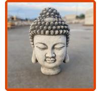 Statua da giardino per esterno scultura testa Buddha in cemento no pietra 30CM