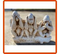 Statua da per giardino esterno interno in cemento e pietra forma scimmia H30