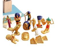 Statua da scrivania - Decorazioni per feste egiziane per bambini, set di statuette decorative creative cognitive per scuola, ragazze, uomini, ragazzi, donne, fan e progetti di gioco a casa