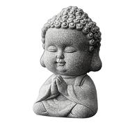Statua da tavolo di Buddha, piccola statua ornamentale da tè, statua di Buddha monaci, piccola statua carina squisita ornamento da tè per tavolo zen da patio