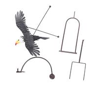 Statua d'aquila, Metal Yard Art Bald Eagle Bald Giardino Eagle Ornament Bilancing Bird Garden Rocker Scultura del per Esterno, Cortile, Prati, Patio, Portici, Percorsi, Decorazioni Parchi