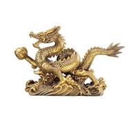 Statua d'Arte - Scultura di Statue, Statue di Draghi Feng Shui, Ornamenti Decorativi di sculture di Draghi Cinesi, Oggetti Decorativi Artigianali per attrarre ricchezza per la Decorazione della casa