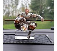 Statua d'Arte - Scultura di Statue, Statue di Wukong, Scultura di Sun Wukong del Mito Nero, Modello Mobile del Re Scimmia, Ornamenti per Auto di Lusso di Alta Gamma, Accessori per Scimmie