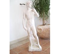 STATUA DAVIDE DAVID DI MICHELANGELO CEMENTO MARMO 82cm