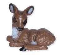 Statua Decorativa Alce Sdraiato H 20 CM Fulvo Bambi Figura Animale IN Plastica