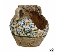 Statua Decorativa da Giardino Ibergarden Poliresina Vaso 28,5 x 28 x 28,5 cm