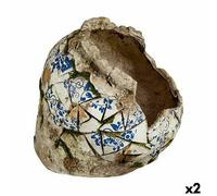Statua Decorativa da Giardino Ibergarden Poliresina Vaso 29 x 27 x 30 cm [2 U