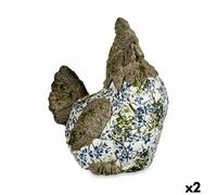 Statua Decorativa da Giardino Ibergarden ZD18060 Poliresina Gallina 22,5 x 39