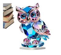 Statua Decorativa Del Gufo - Decorazione Da Tavolo Con , Decorazion Da Tavolo Con Movimento Del Gufo In Acrilico 2D | Decorazione Moderna Per Mensole Con Base, Perfetta Per Libreria, Camera Da Le