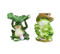 Statua Decorativa Di Rane Per Uccelli In Resina Per Giardino E Balcone