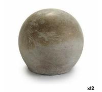 Statua Decorativa Grigio Cemento Sfera [10 x 10 x 10 cm] [12 Unità]