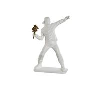 Statua Decorativa Home ESPRIT Bianco Dorato 41 x 24 x 66 cm