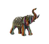 Statua Decorativa Home ESPRIT Multicolore Resina Elefante 21,5 x 8,5 x 19,5 c