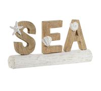 Statua Decorativa Home ESPRIT Sea Bianco Naturale Mediterraneo 47 x 8 x 24,5