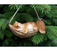 Statua decorativa scoiattolo in amaca statua da giardino statua animale decor...