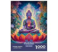 Statua del Buddha 1000 Tessere Animazione Puzzle Di Autota Multicolore Festa Aziendale Regalo Per Adulti E Bambini Da 14 Anni E Più 70x50cm/1000pcs