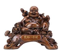 Statua del Buddha Che Ride per buona Fortuna, ricchezza e Felicità, Statuette di Buddha Feng Shui, sculture, Dio della ricchezza, Decorazione per la casa, A