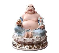 Statua del Buddha, Decorazione Zen, Ornamento del Buddha Maitreya Fortunato, Buddha Che Ride, Bodhisattva, Decorazione Buddista in Ceramica per Il Soggiorno, Buddha dalla Pancia Grande, Dio della RIC