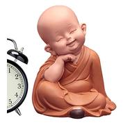Statua del Buddha del bambino - Ornamento del Buddha - Piccola statuetta del monaco, statua del Buddha Zen Monk Figurine carino ornamento decorativo arredamento cinese per la decorazione della casa