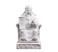 Statua del Buddha Dio della ricchezza Decorazione Fascino Cinese della prosperità Decorazione per la casa Regalo Attira ricchezza e buona Fortuna Decorazione Feng Shui (Ceramica/Bianco) Gia
