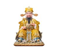Statua del Buddha in Marmo Bianco in Meditazione, Dio della ricchezza, casa, sacrificio, Fortuna, Cultura, Ufficio Aziendale Aperto, Accento