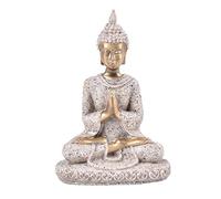 Statua del Buddha, Scultura di Buddha seduto in meditazione in pietra arenaria naturale Foxi da 2,75 pollici, statuette di Buddha Fengshui for l'arredamento della casa(Style 1)