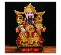 Statua del Buddha, Statua del Dio della Ricchezza, Amuleto Cinese della Prosperità, Decorazione per la Casa, Regalo per Attrarre Ricchezza e Buona Fortuna, Decorazione Feng Shui, Regalo per