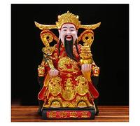 Statua del Buddha, Statua del Dio della Ricchezza, Amuleto Cinese della Prosperità, Decorazione per la Casa, Regalo per Attrarre Ricchezza e Buona Fortuna, Decorazione Feng Shui, Regalo per