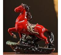 Statua Del Cavallo Dello Zodiaco Cinese Secondo Il Feng Shui, Soprammobile Da Scrivania A Forma Di Cavallo, Per Fortuna, Ricchezza E Successo(Style B Small)