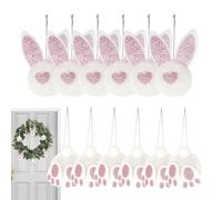 Statua Del Coniglietto - 12 Pezzi Di Ornamento Coniglietto Pasquale Da Appendere, Simpatico Ciondolo Pasquale Da Appendere, Ornamenti Per Natale | Per La Casa, Feste, Celebrazioni, Feste, Camera Da Le