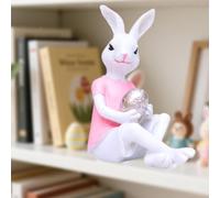 Statua del coniglietto pasquale, scultura di un simpatico animale dei