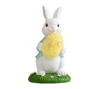 Statua del coniglio di Pasqua Decorazione desktop da collezione per la