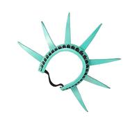 "Statua del costume - Abito patriotico del 4 luglio con corona della e torch prop | Abito leggero a tema libertà per il giorno 'indipendenza, | Costume rosso bianco e blu per adulti e tiene