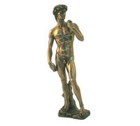 Statua del David di Michelangelo resina bronzata c 32 Italfama Firenze