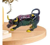 Statua del di Wall Street,Statuetta del di Wall Street | Bull Figurine Finanza Decorazione del Posto di Lavoro | Decorazione del di Wall Street, Elegante Resina p Figure da Ufficio