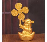 Statua del Dio della Ricchezza Feng Shui, ornamento da collezione per la