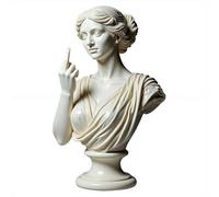 Statua del dito medio, Venere con atteggiamento, audace decorazione artistica moderna per casa e ufficio, regalo ribelle per donne e uomini, statuetta in resina per scrivania e mensola (C)