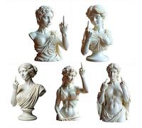 Statua del dito medio, Venere con atteggiamento, audace decorazione artistica moderna per casa e ufficio, regalo ribelle per donne e uomini, statuetta in resina per scrivania e mensola (F)