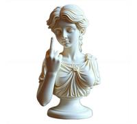 Statua del dito medio, Venere con atteggiamento, audace decorazione artistica moderna per casa e ufficio, regalo ribelle per donne e uomini, statuetta in resina per scrivania e mensola (B)
