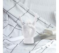 Statua del gesto della mano rock Scultura a mano creativa per l'ufficio del