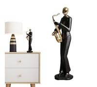Statua del nastro - Statua membro del nastro, in resina, jazz, personaggi musicali, sculture | Musicista Art Sculpture, Desktop Jazz Band Ornament Musical Collection per caffè, soggiorno, studio
