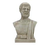 Statua del padre della medicina di Ippocrate, busto in gesso duro, 23 cm