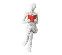 Statua del pensatore delle donne che leggono, scultura da scaffale